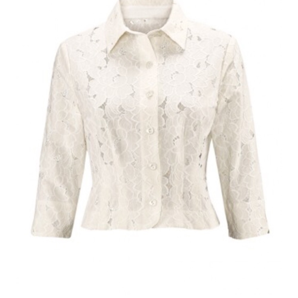 CAbi Lace Portrait Jacket